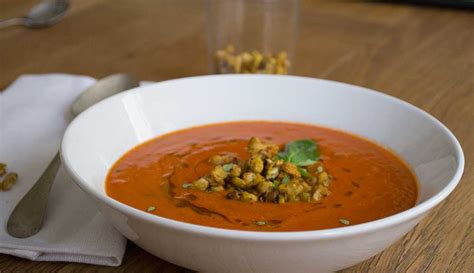 Tomato Soup with Roasted Flageolet Beans – Grow Move Eat