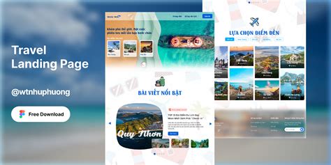 Travel Blog Website | Free Template | Figma