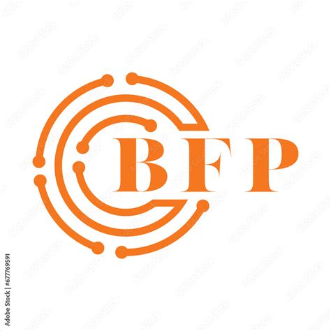 BFP letter design. BFP letter technology logo design on white ...