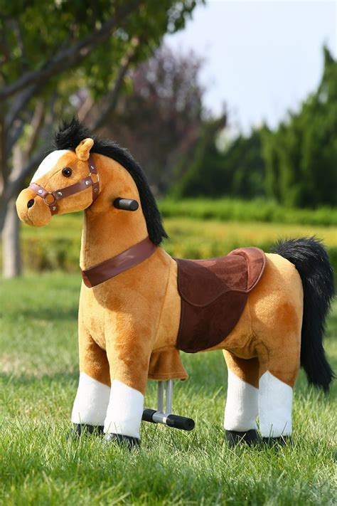 Light Brown Ride on Horse Toy for Kids PRESALE - Large - Little Riders