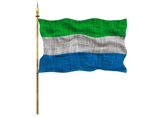 Premium Photo | National flag of sierra leone background with flag of ...