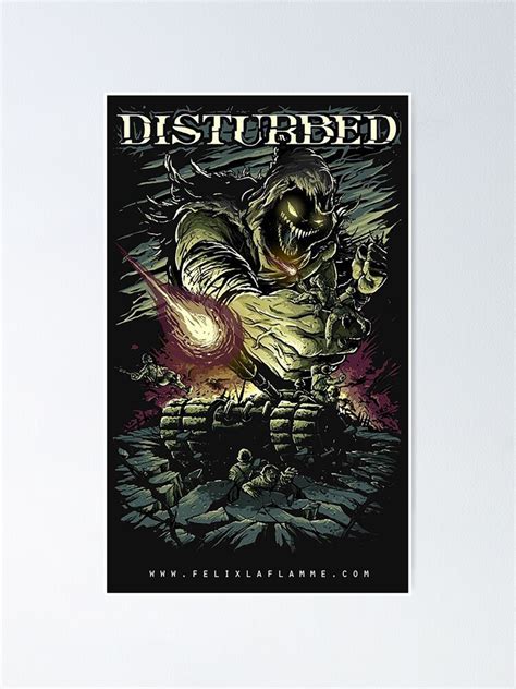 "BEST LOGO DISTURBED" Poster for Sale by llingnerbi | Redbubble