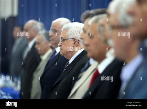 Palestinian President Mahmoud Abbas attends Fatah Revolutionary council meeting in the West Bank ...