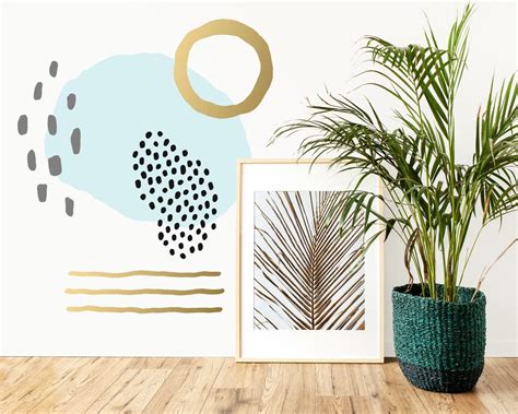 Abstract Geometric Wall Decals Modern Wall Decor Removable - Etsy