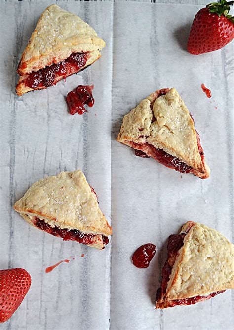 Strawberry Jam Scones - Hezzi-D's Books and Cooks