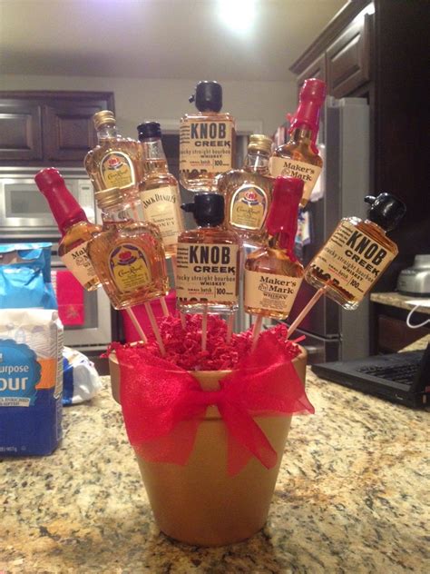 Taking Care of the Goose: How to Make a Liquor Bouquet | Liquor bouquet, Liquor gifts, Mini ...