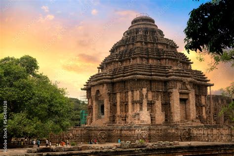 Ancient Konark sun temple built in the 13th century at Puri, Odisha ...