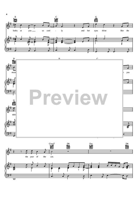 Year Of The Cat" Sheet Music by Al Stewart for Piano/Vocal/Chords - Sheet Music Now