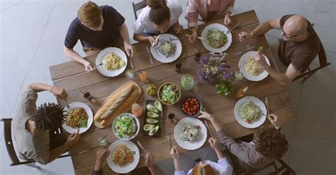 Group Of People Eating Together · Free Stock Video