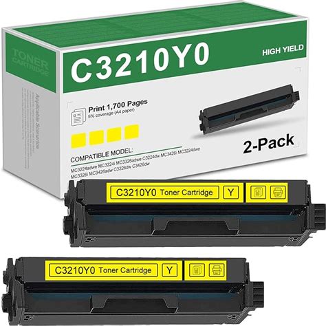 ONWARD 2-Pack Yellow C3224 C3210Y0 Toner Cartridge Replacement for ...