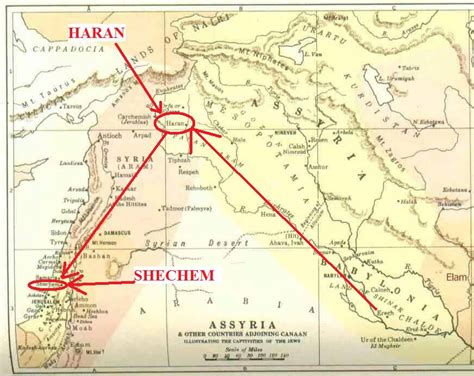 abraham's route from ur to canaan - Google Search | Map, Journey mapping, Bible translations