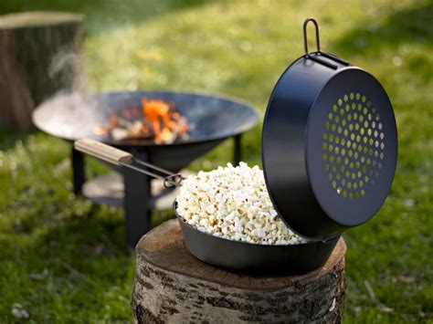 Popcorn Pan on open fire - The Barbecue Store Spain