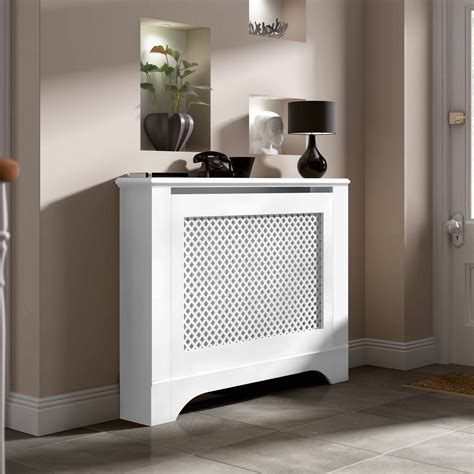 Mayfair Medium White Painted Radiator Cover | Departments | DIY at B&Q