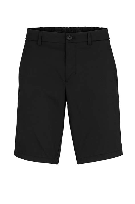 BOSS - Slim-fit shorts in water-repellent twill