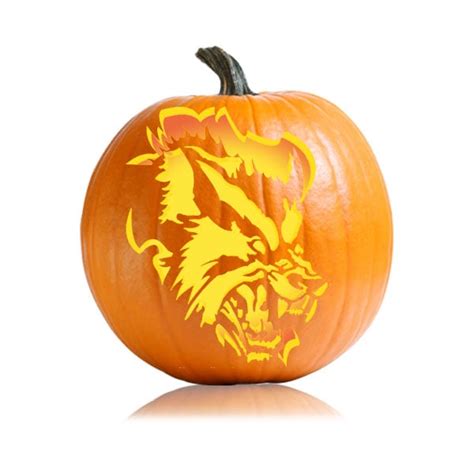 Scary Werewolf Pumpkin Stencil - Ultimate Pumpkin Stencils