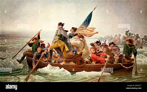 Washington Crossing the Delaware Stock Photo, Royalty Free Image ...