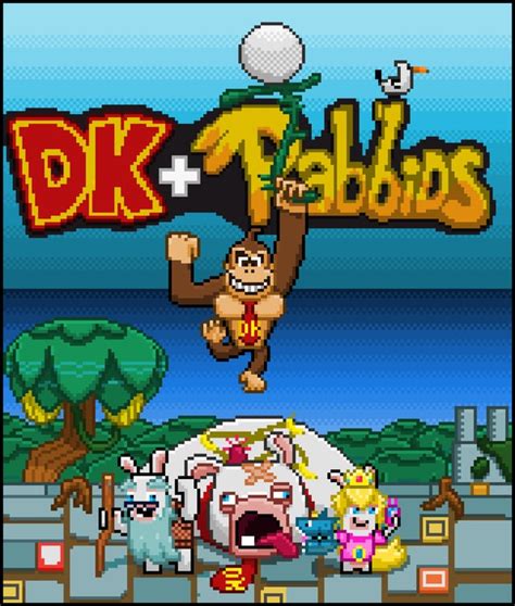 Mario+Rabbids kingdom battle donkey kong adventure dlc fanart : Mario