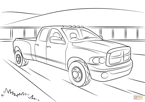 ️Dodge Ram 3500 Coloring Pages Free Download| Gambr.co