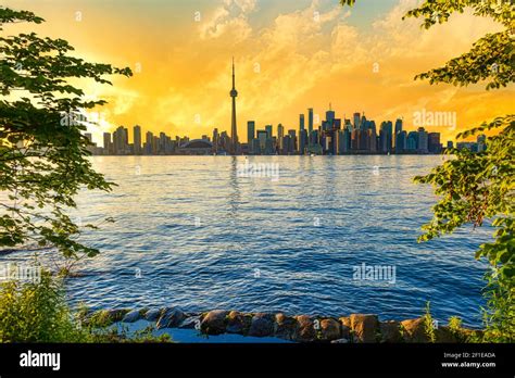 Toronto skyline with CN Tower, Canada Stock Photo - Alamy