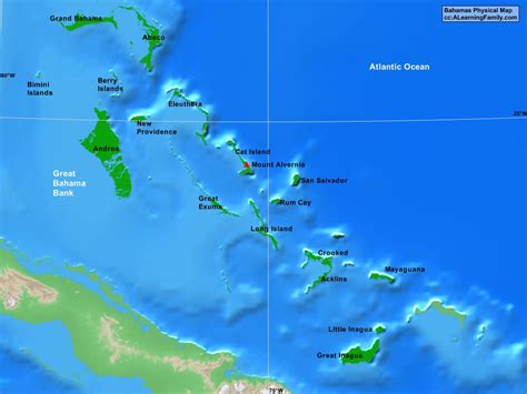 Bahamas Family Island Map