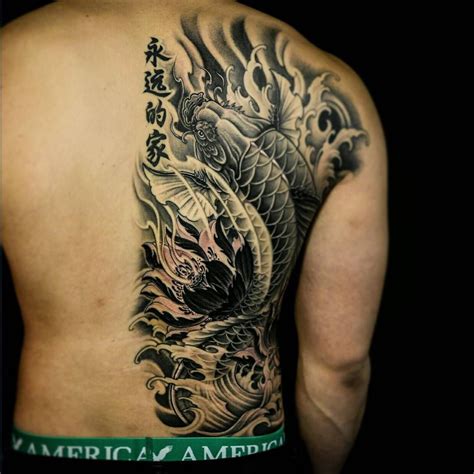 Koi Fish Tattoo Designs and Meanings | Back tattoos for guys, Back tattoos, Sleeve tattoos