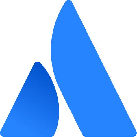 Atlassian logo in transparent PNG and vectorized SVG formats