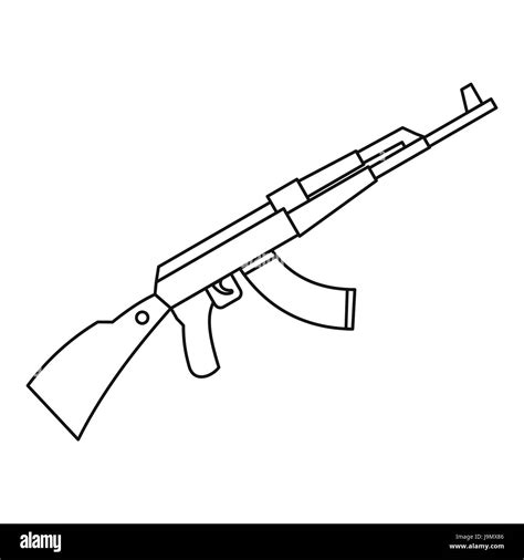 Automatic Machine Ak 47 Kalashnikov Vector Illustrati - vrogue.co