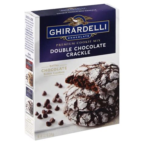 Ghirardelli Double Chocolate Crackle Cookie Mix - Shop Baking Mixes at H-E-B