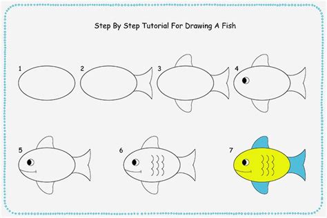 How To Draw A Fish Step By Step For Kids? | Easy drawings for kids, Fish drawing for kids, Fish ...