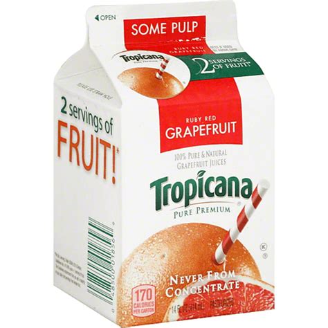 Tropicana Pure Premium 100% Juice, Red Grapefruit | Shop | Sun Fresh