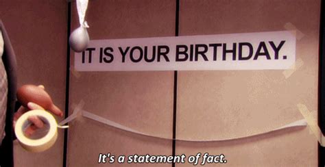 it's your birthday gif the office - Scottie Lamar