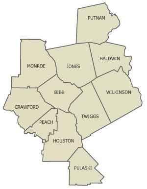 Middle Georgia Region | Georgia Department of Human Services Division of Aging Services