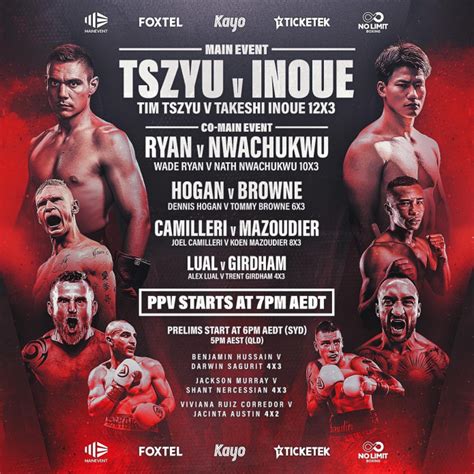 [FIGHT THREAD] Tim Tszyu vs Takeshi Inoue : r/Boxing