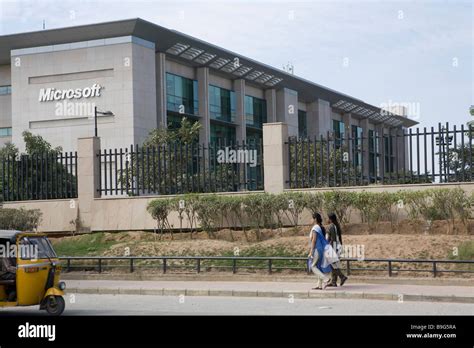 India Hyderabad Hi Tech City Microsoft campus Stock Photo - Alamy