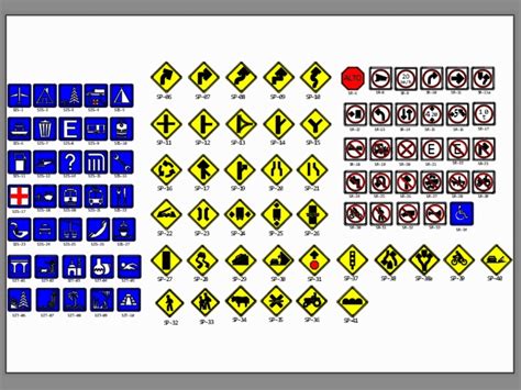 Señaletica vial en AutoCAD | Descargar CAD (347 KB) | Bibliocad