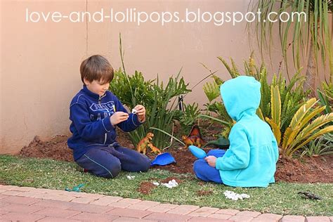 Love and Lollipops: Fun with Dinosaurs {Make a Small Dinosaur World and Salt Dough Fossils}