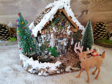 OOAK Cottage Snow Covered Christmas Cottage Christmas House - Etsy