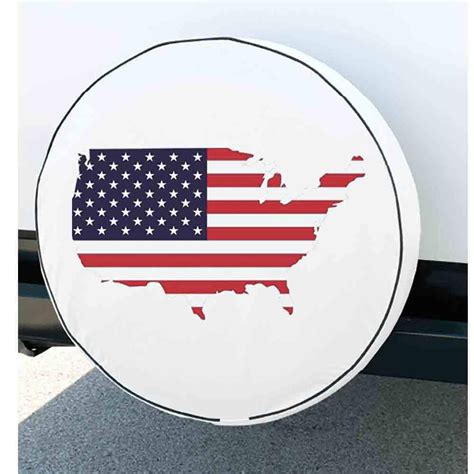 Flag Spare Tire Cover, 27" - Elements Covers 84966 - Tire Covers - Camping World