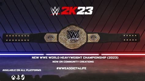 The New WWE World Heavyweight Championship (2023) Now On Community ...