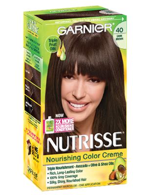 Nutrisse Nourishing Color Creme - Dark Brown 40 - Garnier | Garnier ...