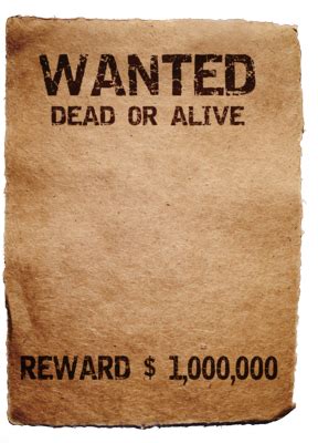 13 Wanted Poster PSD Images - Free Wanted Template Photoshop, Real Wanted Poster Template Free ...