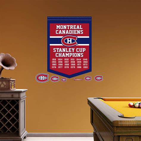 Montreal Canadiens Stanley Cup Champions Banner