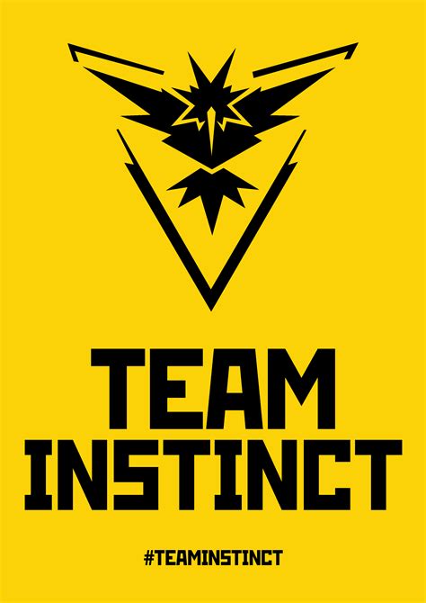 Team Instinct Poster - PSD in comments | Team instinct, Pokemon go team ...