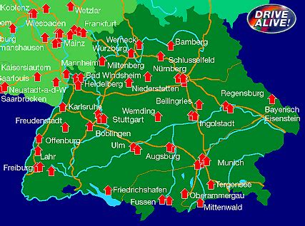 Southern Germany Tourist Information. Where to go in Bavaria.