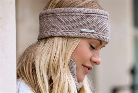 Ladies cashmere ear warmer / headband