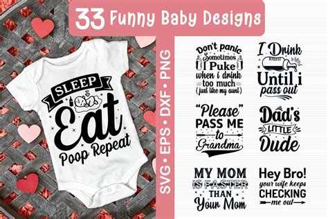 Funny Baby Quotes Svg Bundlenewborn Sayingstoddler Cut - Etsy