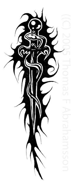 Flaming Sword Tattoo | Original Design by me of a flaming sw… | Flickr