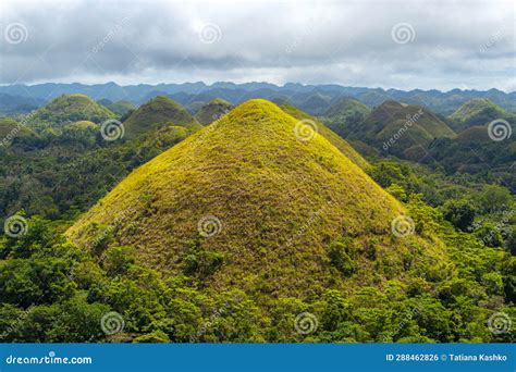 Famous Chocolate Hills Aerial Drone View, Bohol Island, Philippines ...