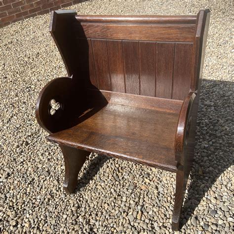 19th Century Oak Single Pew - Antique Chairs - Hemswell Antique Centres