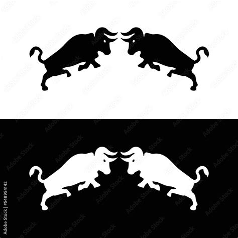 Black and white bull animal logo design. bull logo . icon logo . Stock ...